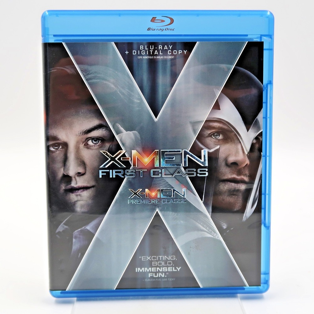 X-Men First Class Blu-ray 2011 James McAvoy Michael Fassbender Marvel PG Movie
